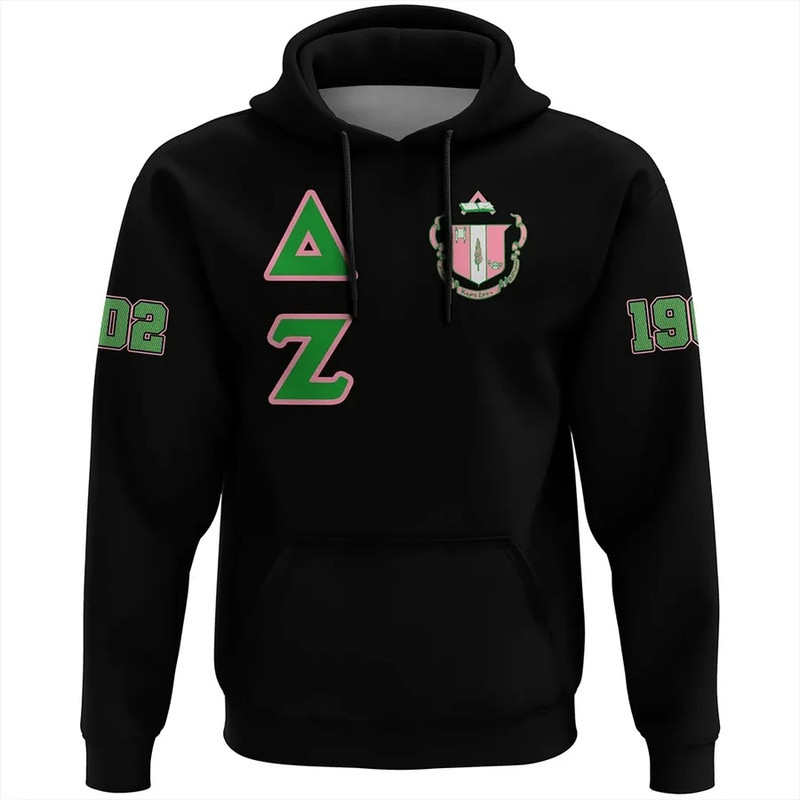 Delta Zeta Letters Hoodie, African Hoodie For Men Women