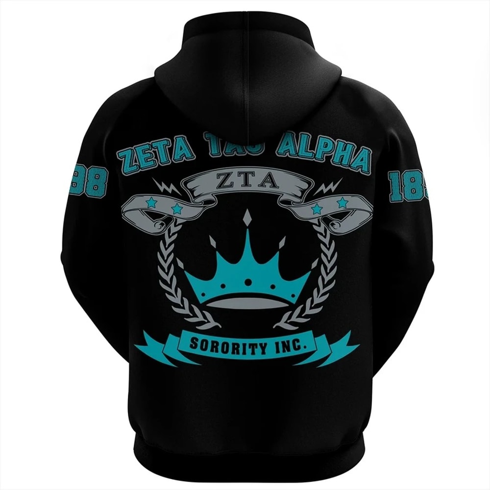 Zeta Tau Alpha Letters Hoodie, African Hoodie For Men Women