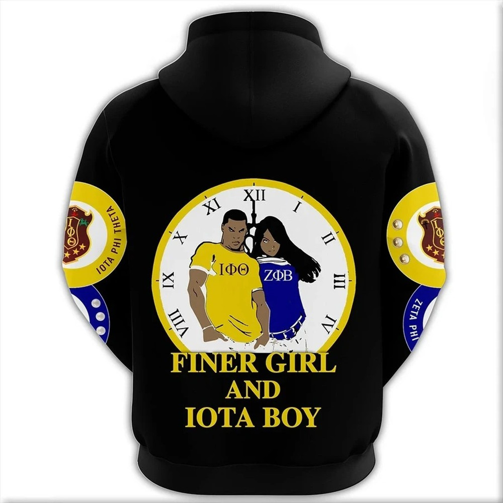 Iota Phi Theta Zeta Phi Beta Black Hoodie, African Hoodie For Men Women
