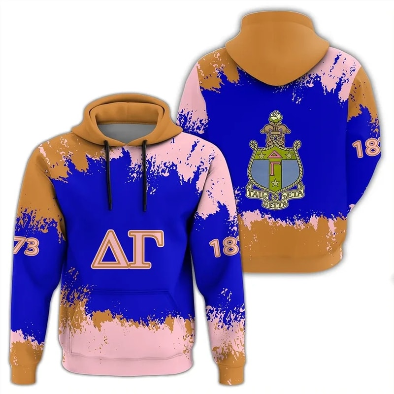Delta Gamma Face Style Hoodie, African Hoodie For Men Women