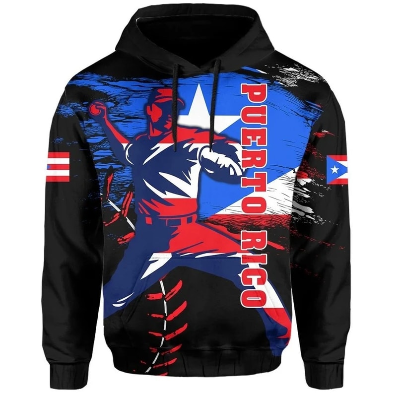 Taino Island Baseball Pitcher Hoodie, African Hoodie For Men Women
