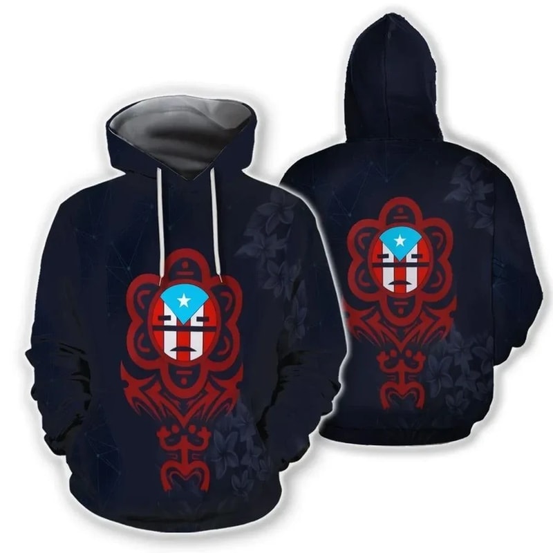 Puerto Rico Blue Sky Hoodie, African Hoodie For Men Women