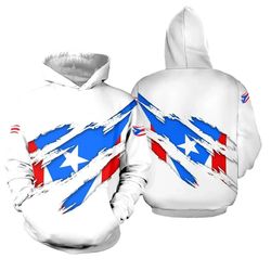 puerto rico white flag hoodie, african hoodie for men women