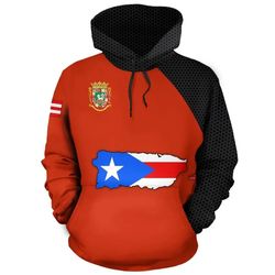 puerto rico map hoodie, african hoodie for men women