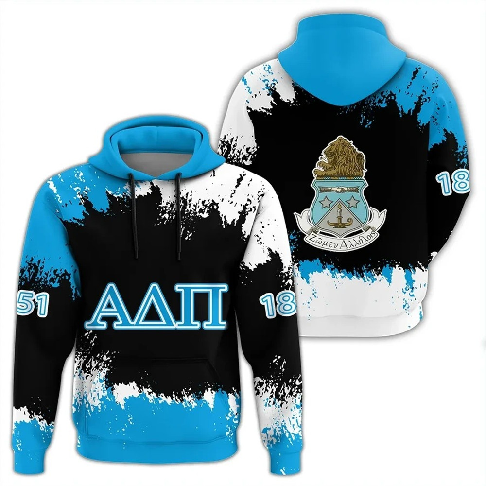 Alpha Delta Pi Face Style Hoodie, African Hoodie For Men Women