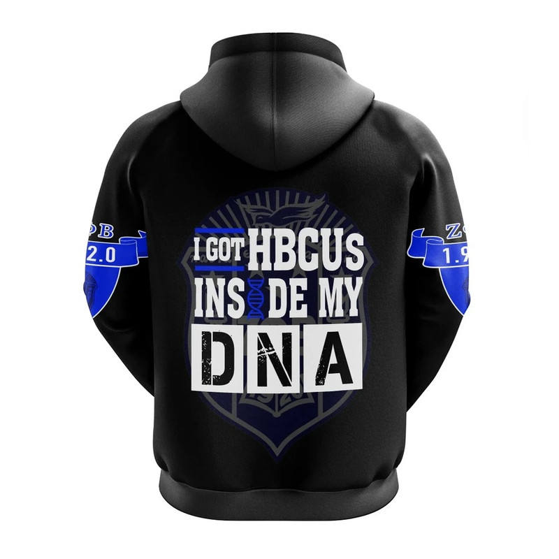 Zeta Phi Beta HBCU DNA Hoodie, African Hoodie For Men Women