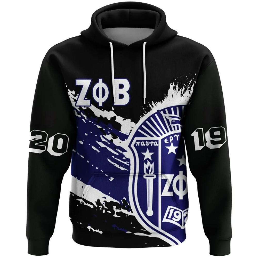 Zeta Phi Beta Hoodie - Tip Style, African Hoodie For Men Women