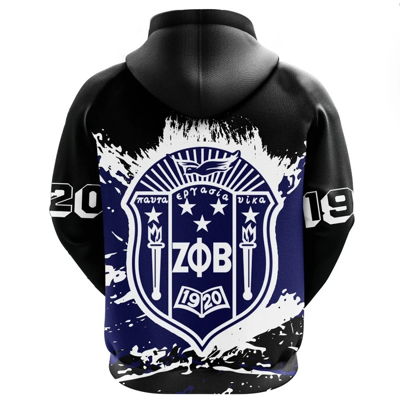 Zeta Phi Beta Hoodie - Tip Style, African Hoodie For Men Women