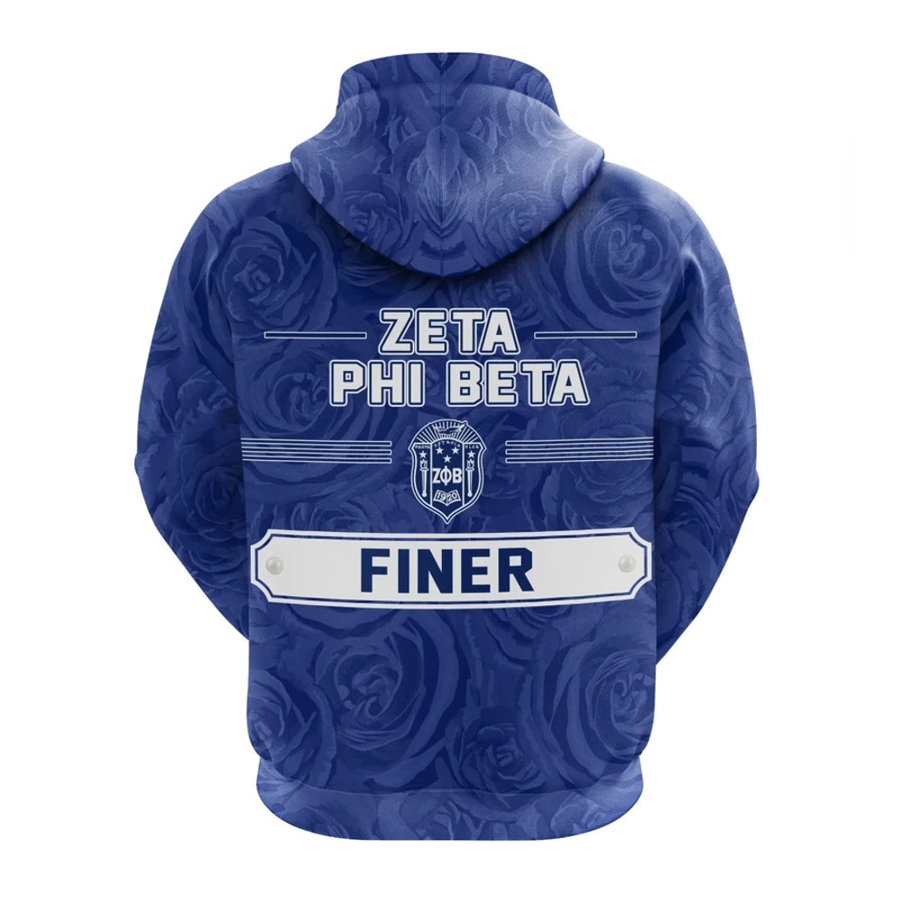 Zeta Phi Beta Rose Peals Hoodie, African Hoodie For Men Women