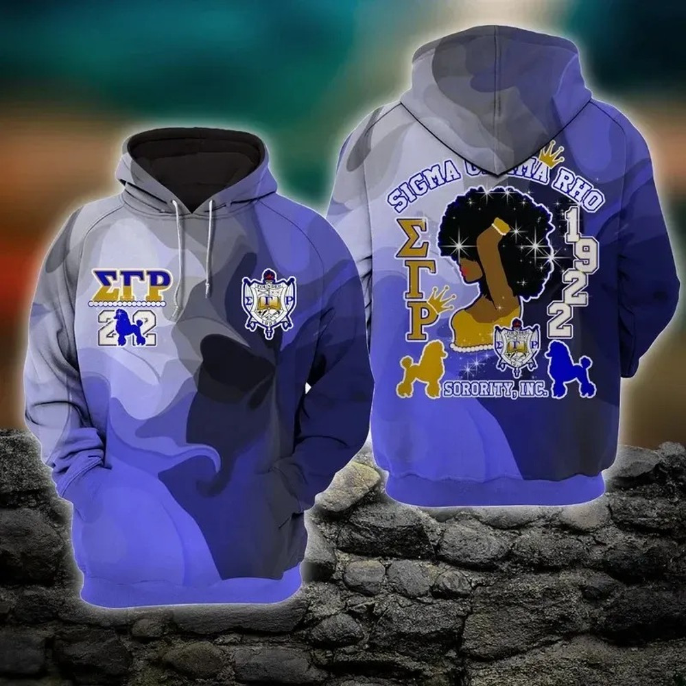 Sigma Gamma Rho Mix Marble Beautiful Girl Hoodie, African Hoodie For Men Women