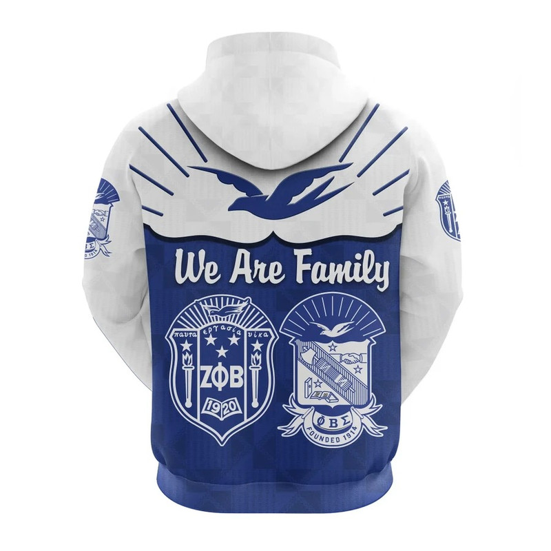 Zeta Phi Beta Sigma- We Are Family Hoodie, African Hoodie For Men Women