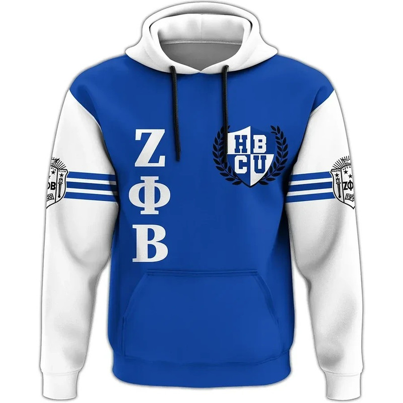 Zeta Phi Beta HBCU Graduation Hoodie, African Hoodie For Men Women