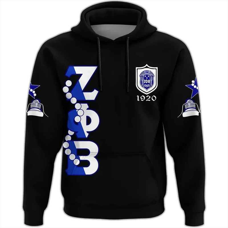 Zeta Phi Beta Pearls K.H Chucks n Pearls Hoodie, African Hoodie For Men Women