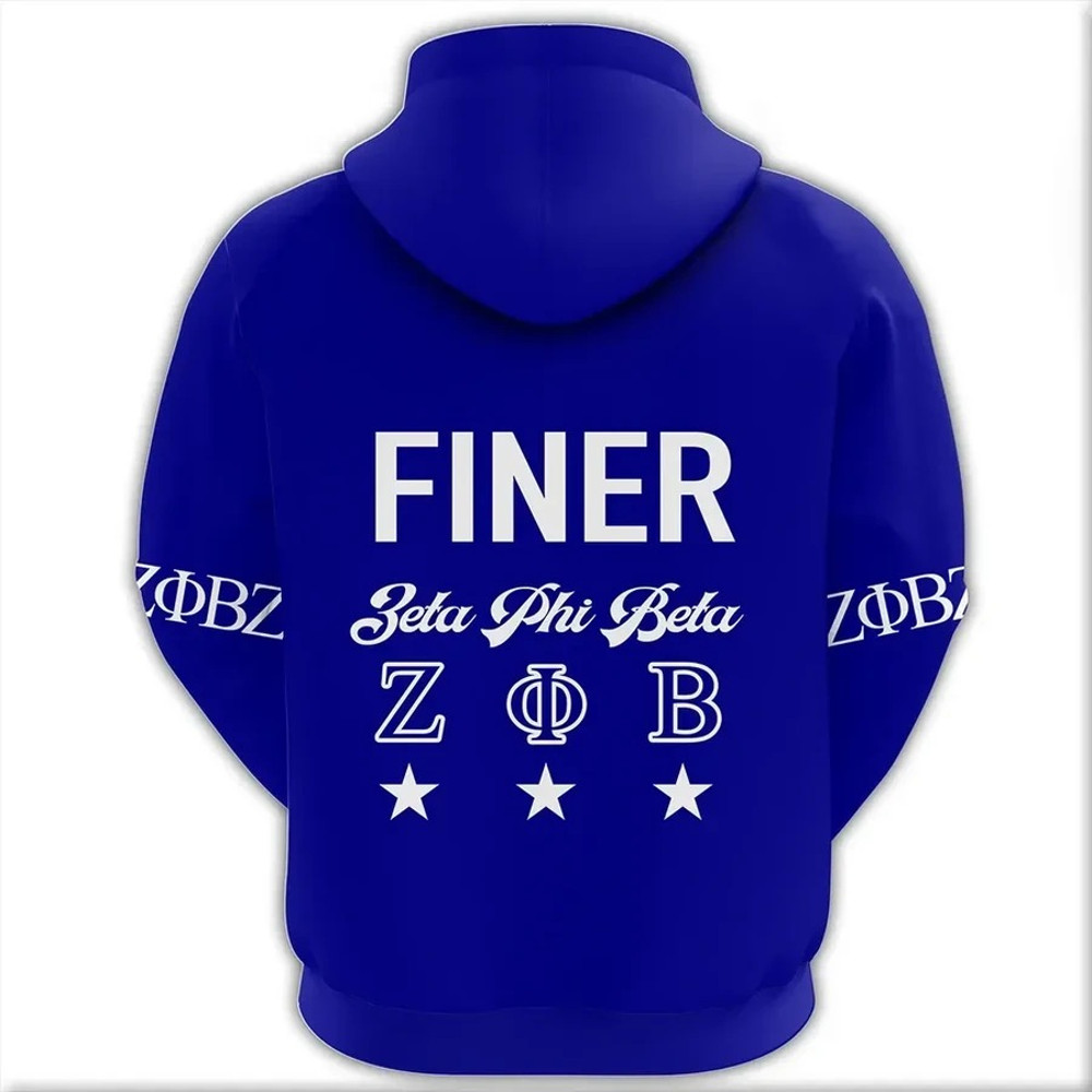Blue Zeta Phi Beta Hoodie, African Hoodie For Men Women