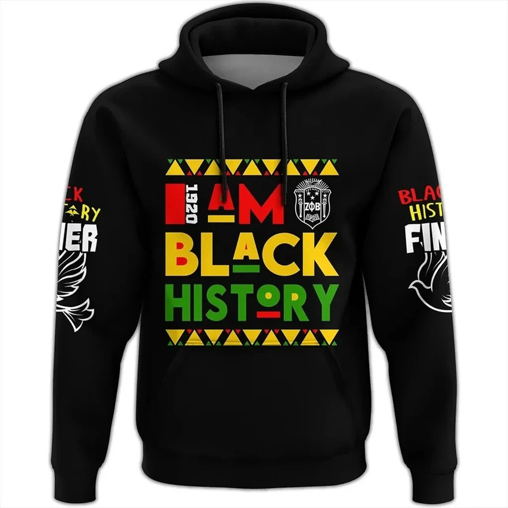 Black History Zeta Phi Beta Hoodie, African Hoodie For Men Women