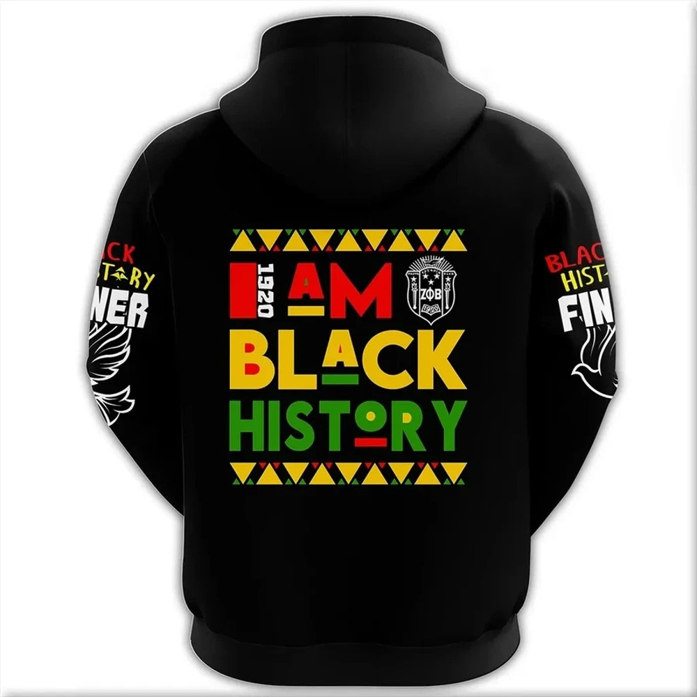 Black History Zeta Phi Beta Hoodie, African Hoodie For Men Women