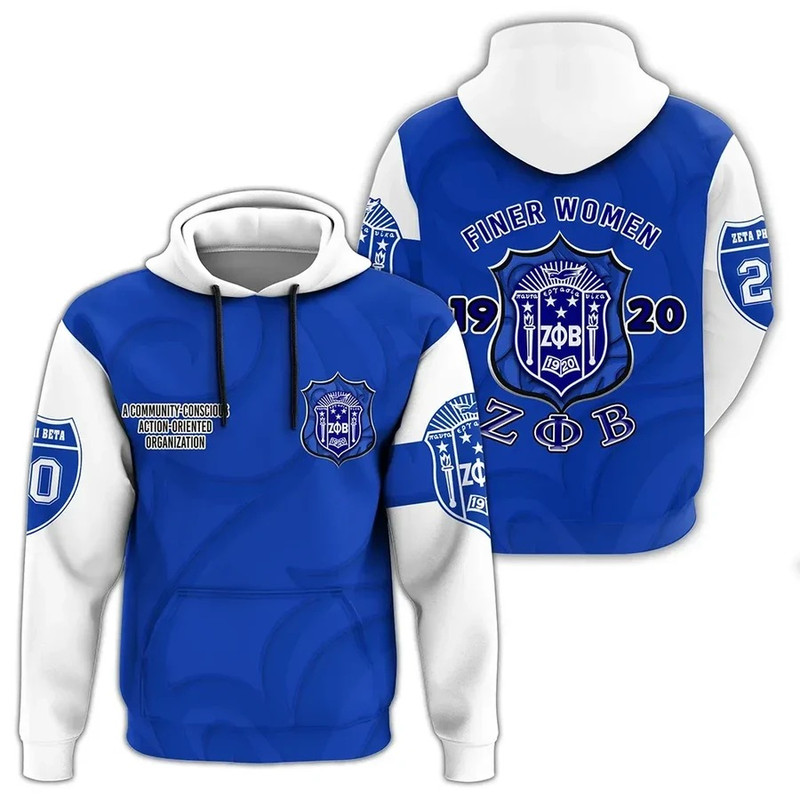 Zeta Phi Beta Finer Women Hoodie, African Hoodie For Men Women