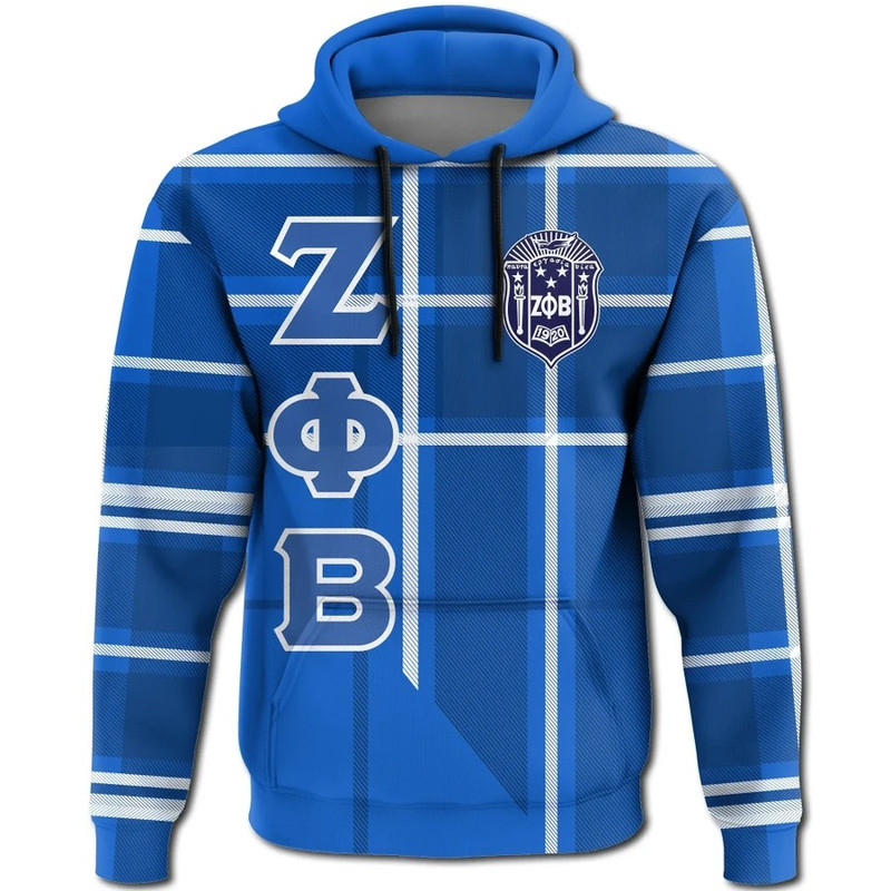 Zeta Phi Beta Burberr Style Hoodie, African Hoodie For Men Women