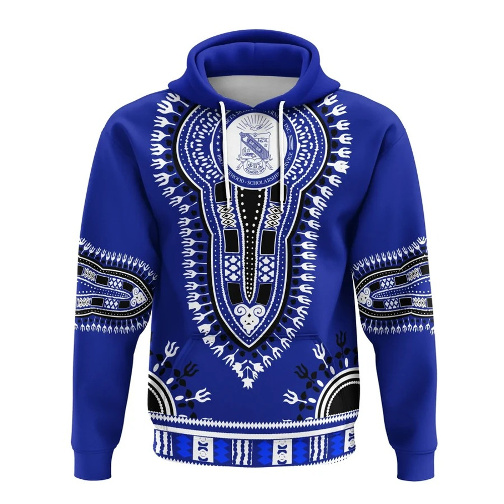 Phi Beta Sigma Dashiki Hoodie, African Hoodie For Men Women