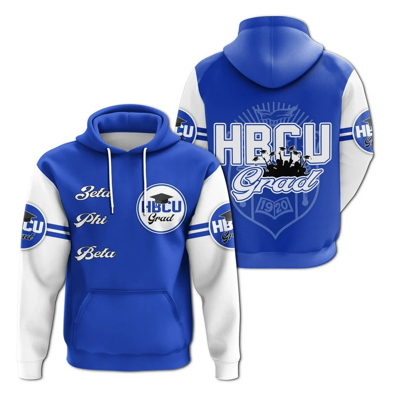 Zeta Phi Beta HBCU Grad Hoodie, African Hoodie For Men Women
