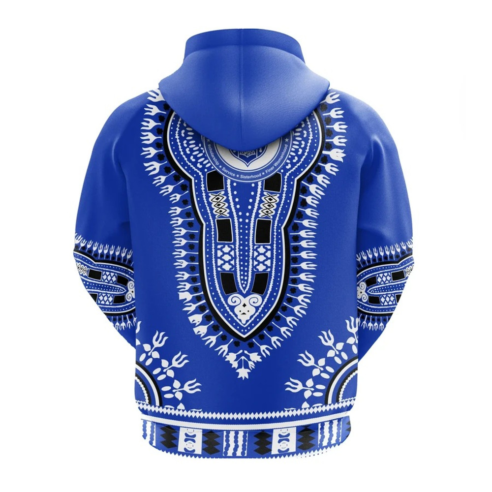 Zeta Phi Beta Dashiki Hoodie, African Hoodie For Men Women