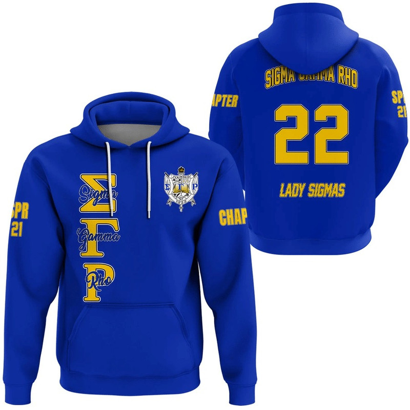 Sigma Gamma Rho (Blue) Hoodie, African Hoodie For Men Women