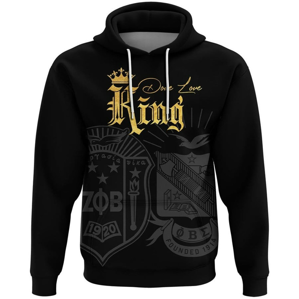 Phi Beta Sigma and Zeta Phi Beta Couple Valentine Hoodie, African Hoodie For Men Women