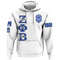 Zeta Phi Beta ( White ) Hoodie, African Hoodie For Men Women