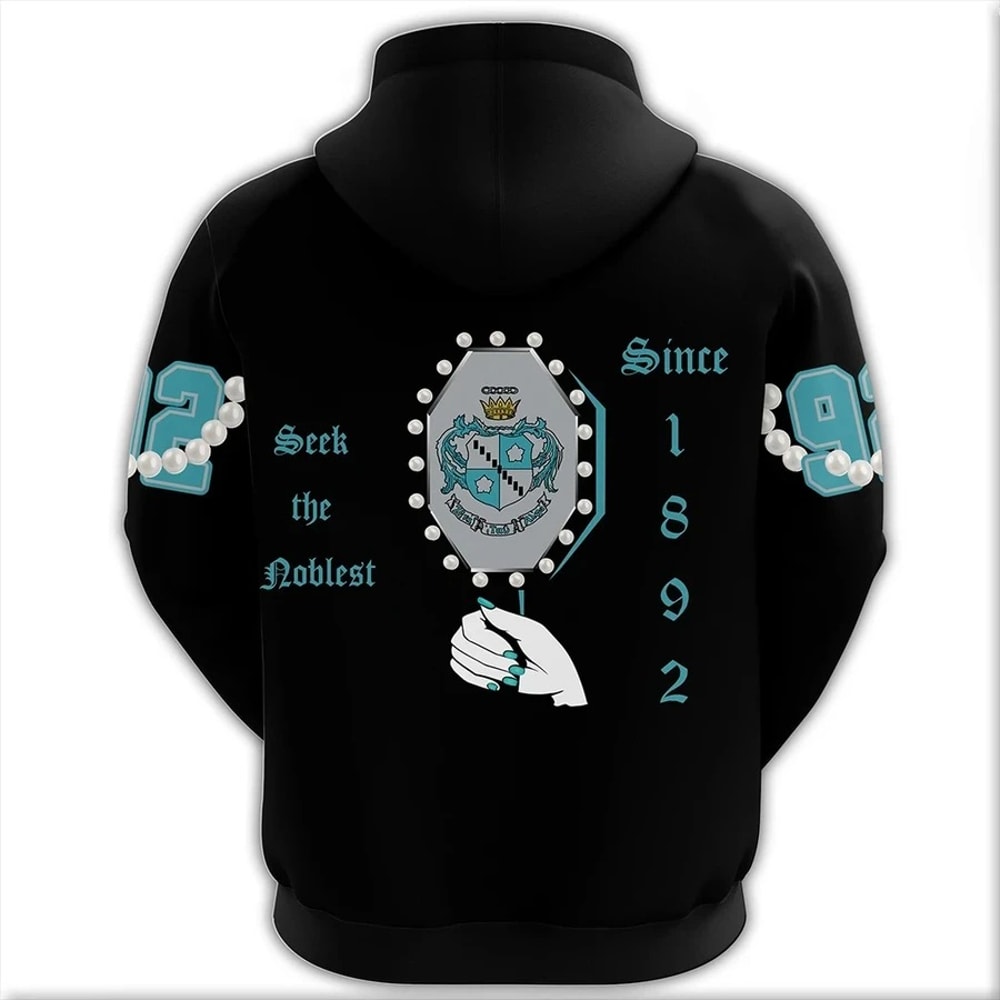 Zeta Tau Alpha Pearls Hoodie, African Hoodie For Men Women