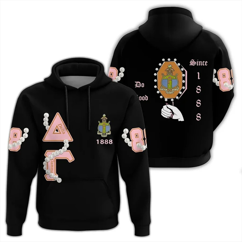 Delta Gamma Pearls Hoodie, African Hoodie For Men Women