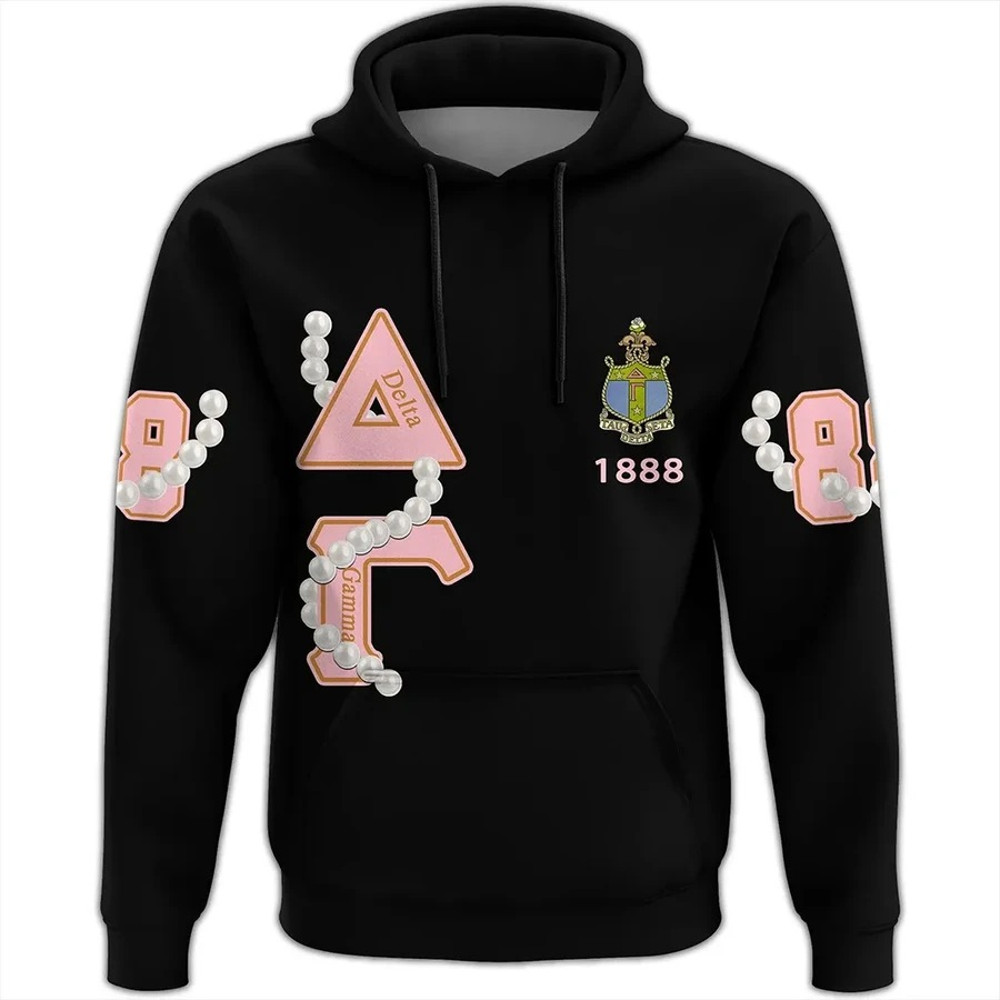 Delta Gamma Pearls Hoodie, African Hoodie For Men Women