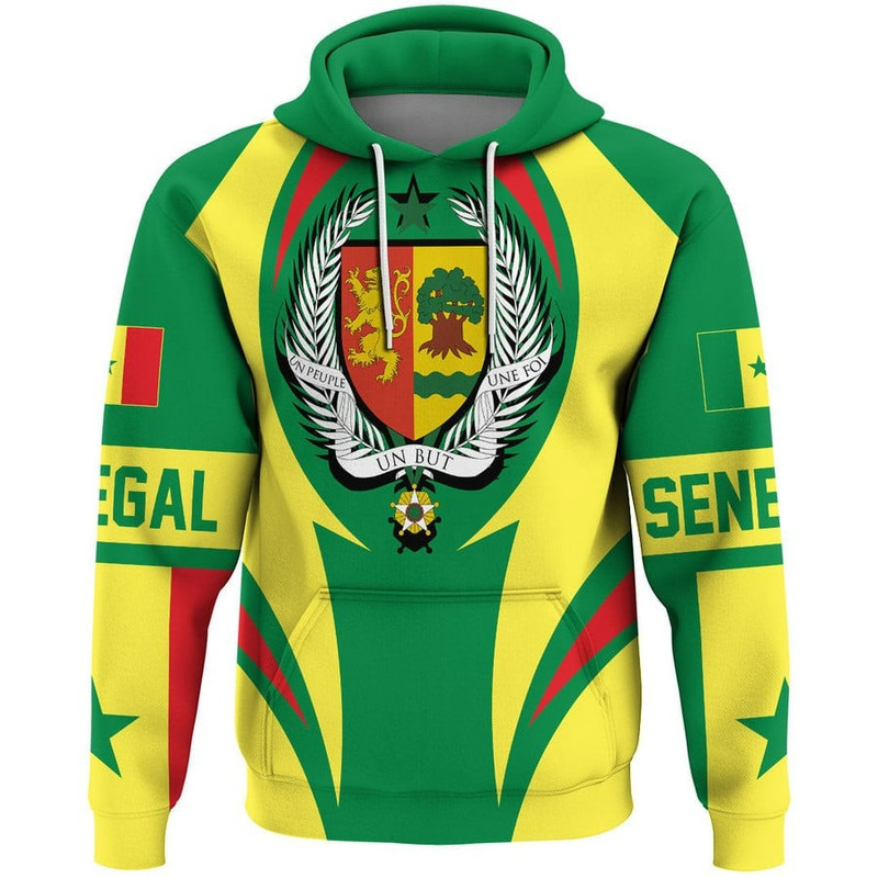 Senegal Action Flag Hoodie, African Hoodie For Men Women