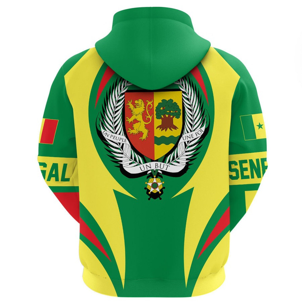 Senegal Action Flag Hoodie, African Hoodie For Men Women