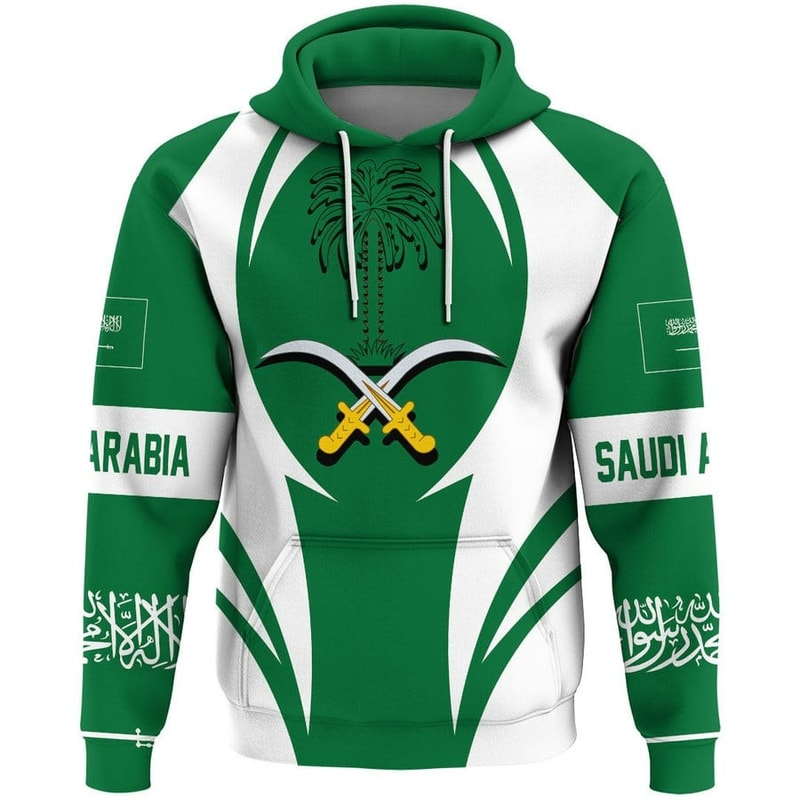 Saudi Arabia Action Flag Hoodie, African Hoodie For Men Women