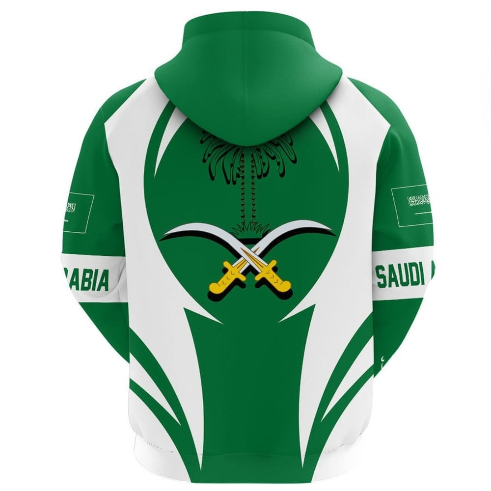 Saudi Arabia Action Flag Hoodie, African Hoodie For Men Women