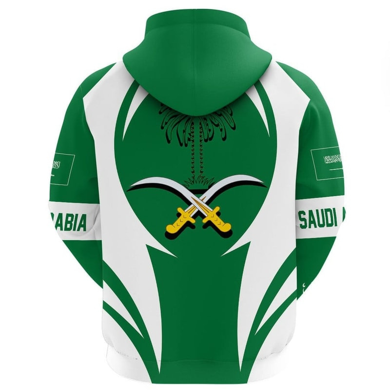 Saudi Arabia Action Flag Hoodie, African Hoodie For Men Women