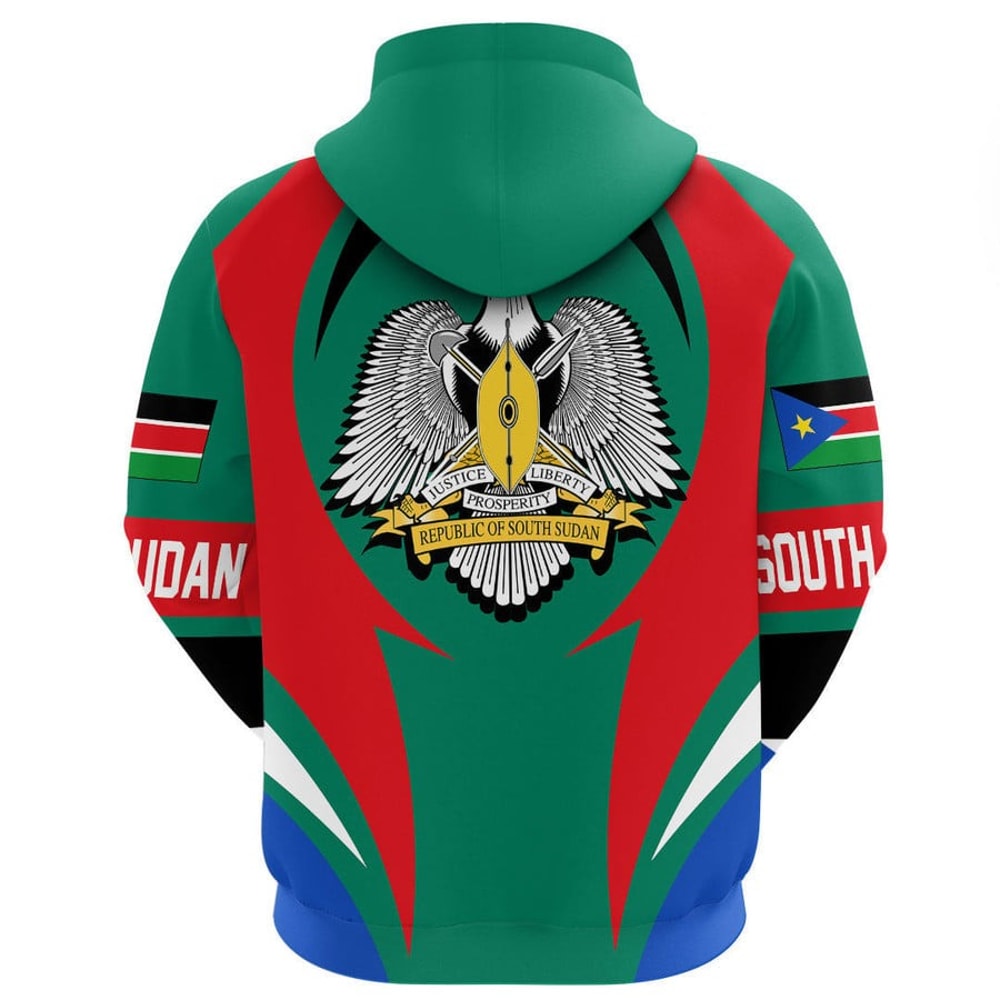 South Sudan Action Flag Hoodie, African Hoodie For Men Women