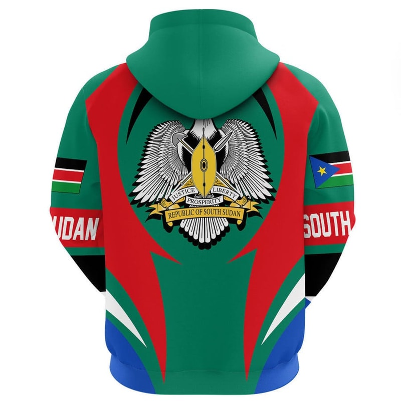 South Sudan Action Flag Hoodie, African Hoodie For Men Women