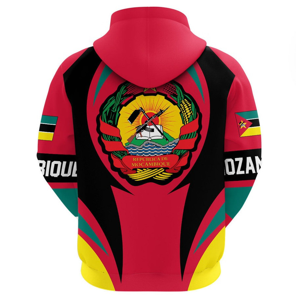 Mozambique Action Flag Hoodie, African Hoodie For Men Women