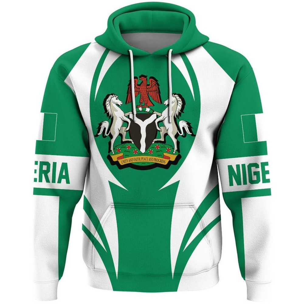 Nigeria Action Flag Hoodie, African Hoodie For Men Women