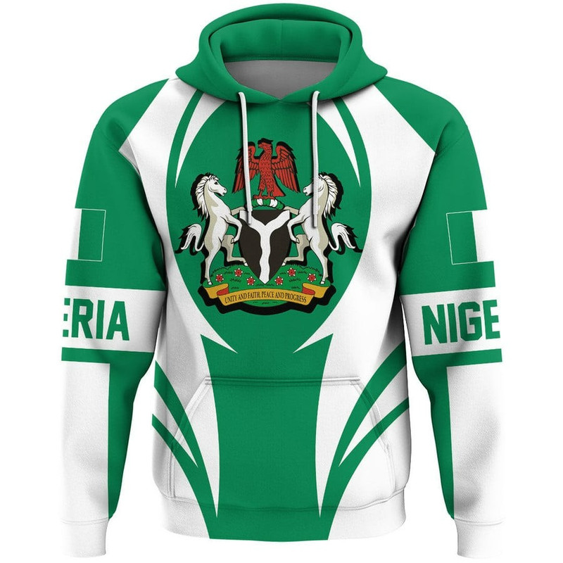 Nigeria Action Flag Hoodie, African Hoodie For Men Women