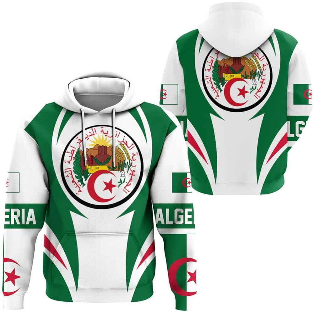 Algeria Action Flag Hoodie, African Hoodie For Men Women