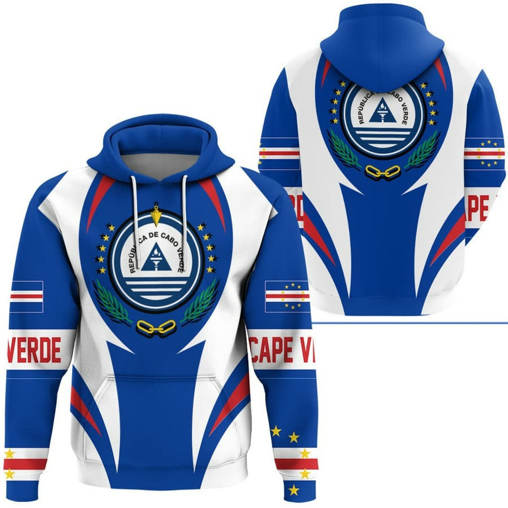 Cape Verde Action Flag Hoodie, African Hoodie For Men Women