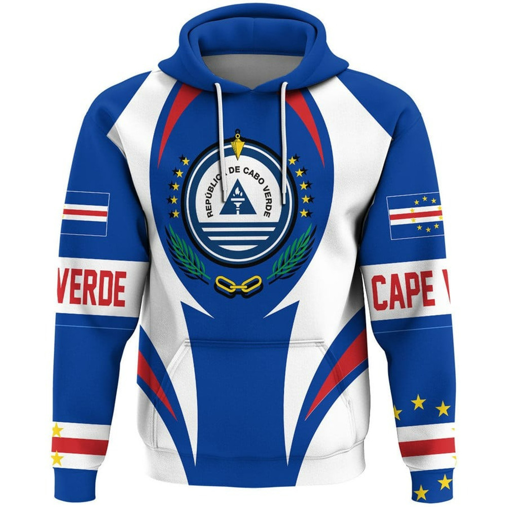 Cape Verde Action Flag Hoodie, African Hoodie For Men Women
