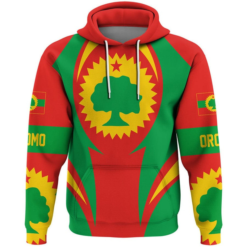 Oromo Action Flag Hoodie, African Hoodie For Men Women