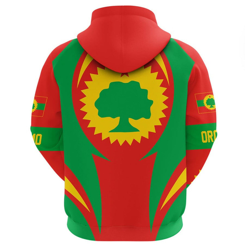 Oromo Action Flag Hoodie, African Hoodie For Men Women