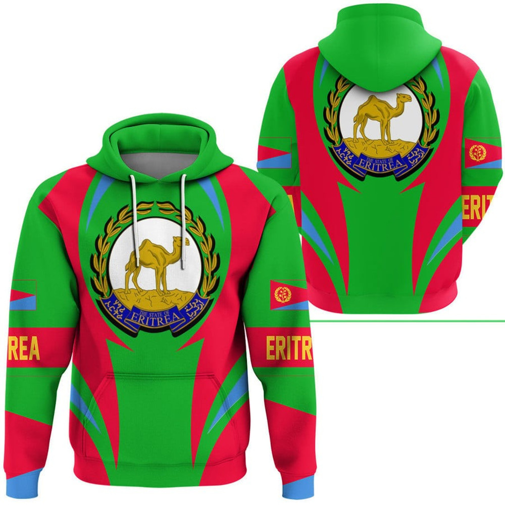 Eritrea Action Flag Hoodie, African Hoodie For Men Women