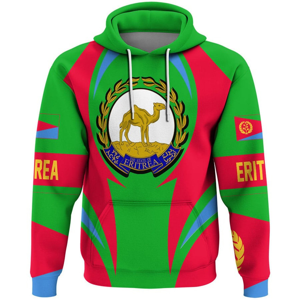 Eritrea Action Flag Hoodie, African Hoodie For Men Women