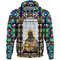 Saint Benedict of the African On Stained Glass Zip Hoodie, African Hoodie For Men Women