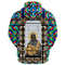 Saint Benedict of the African On Stained Glass Zip Hoodie, African Hoodie For Men Women